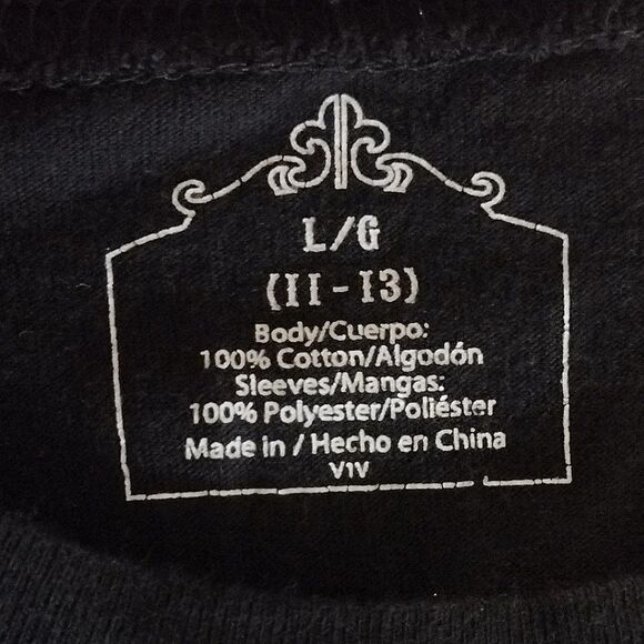 Y2K 00s Black Red Toil And Trouble Tattoo Mesh Long Sleeve Tshirt Large - Picture 14 of 16